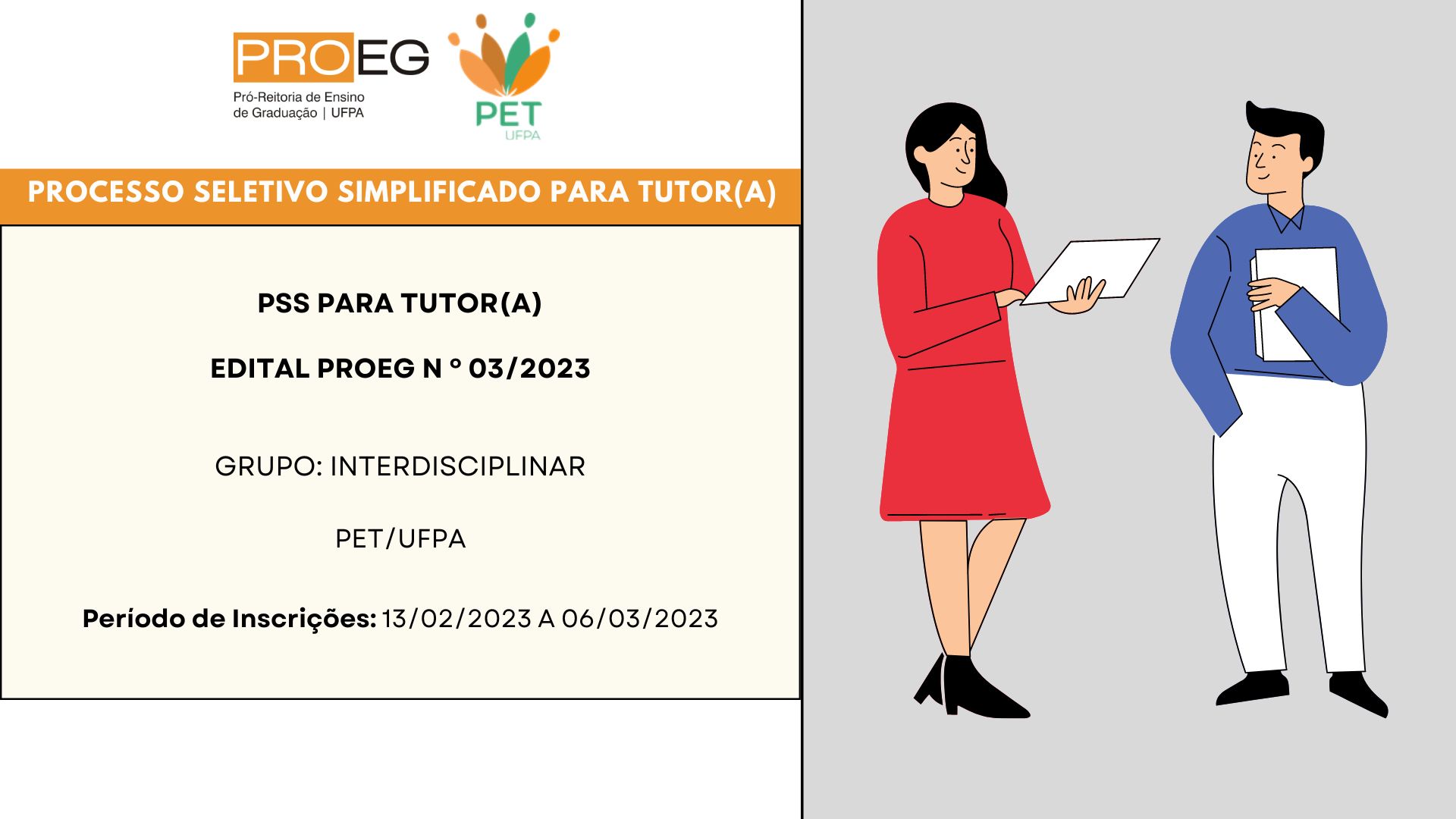 Edital Proeg Nº 03/2023 - PET INTERDISCIPLINAR/UFPA