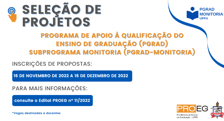 EDITAL PROEG-MONITORIA nº 11/2022 - Edição 2023