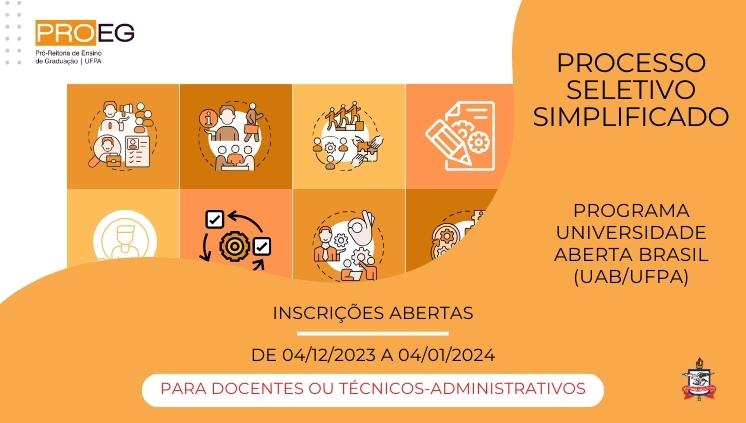 EDITAL Nº 26/2023 - PROEG - Processo Seletivo Simplificado do Programa Universidade Aberta do Brasil (UAB)