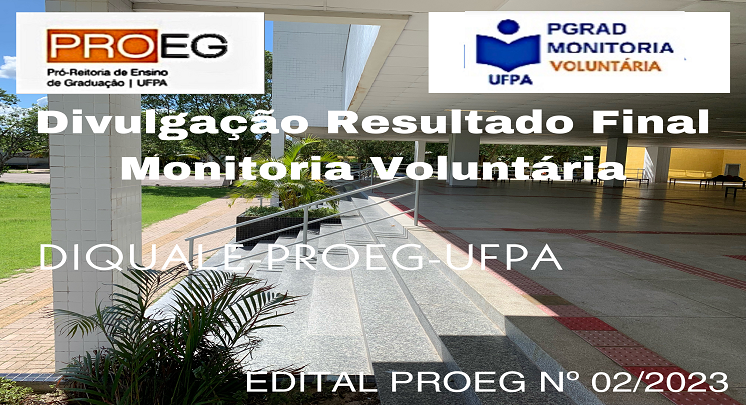 PGRAD Monitoria Voluntária 2023 - Resultado Final
