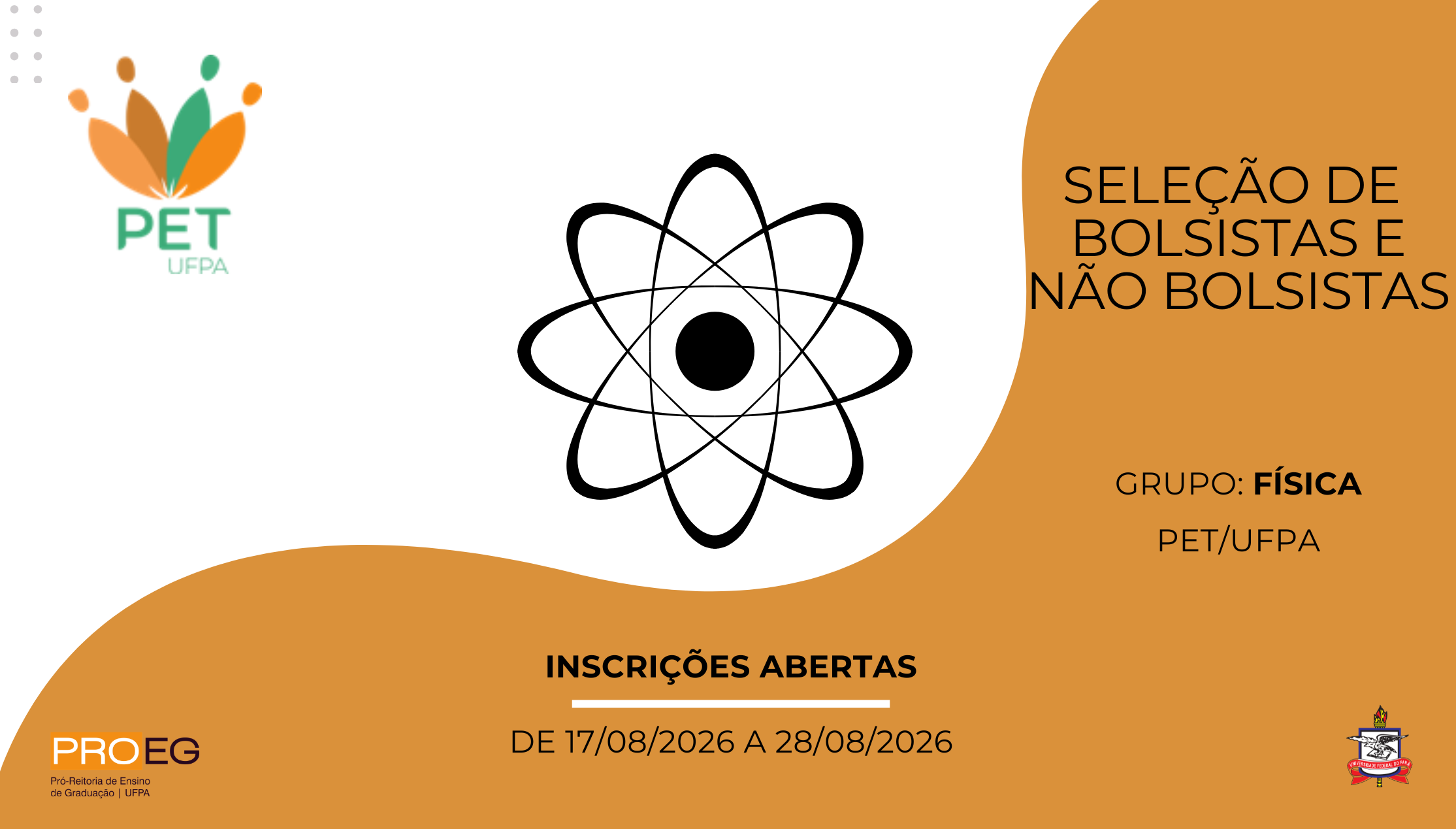 Edital PROEG N° 12/2026 - Seleção de Tutor(a) para o Grupo PET Física 